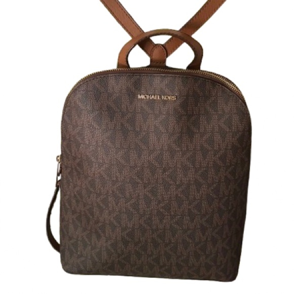 Michael Kors Dark Brown Signature Backpack